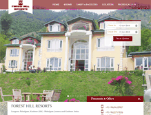 Tablet Screenshot of foresthillresorts.com